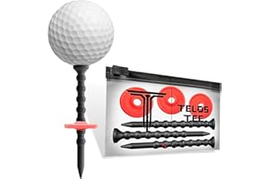 YATTA Golf Telos Premium Golf Tees, Adjustable & Durable Golf Tees, Tee Off with Greater Consistency and Shoot Better Scores