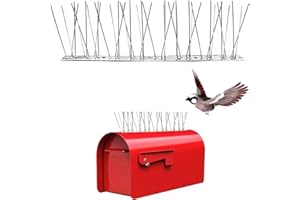 LuxeOne 13 inch Mailbox Bird Spikes,Bird deterrents for Mailbox,Stainless Steel Magnetic Bird Spikes for use on Iron or Steel mailboxes (1Pc)