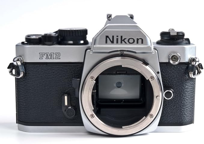 Chrome Nikon FM2n SLR film camera body 