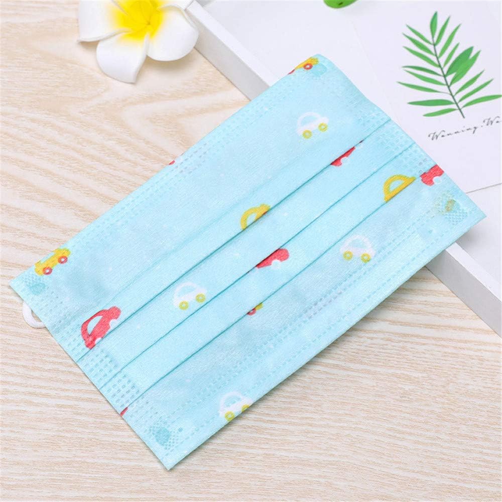 d1HhgJ 10 Pcs/Disposable Breathing Bag for Children PM2.5 Anti-Mist Mask Anti-Dust 3 Layers Colourful Print, a, One size