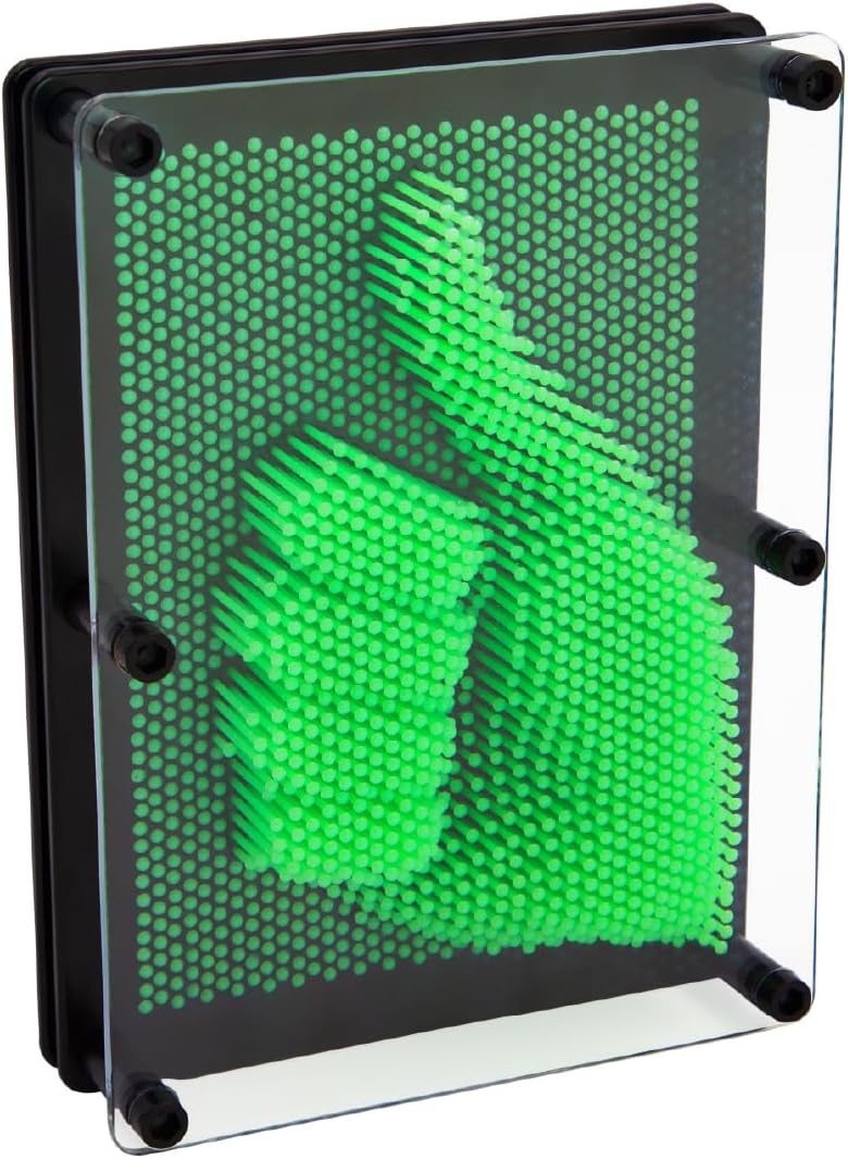 Global Gizmos Glow in the Dark Pin Art Impression Toy 18x13 cm