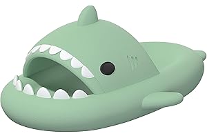 XPKWS Shark Slides for Women and Men Unisex Cloud Slippers Adult Novelty Beach Sandals with Thick Sole