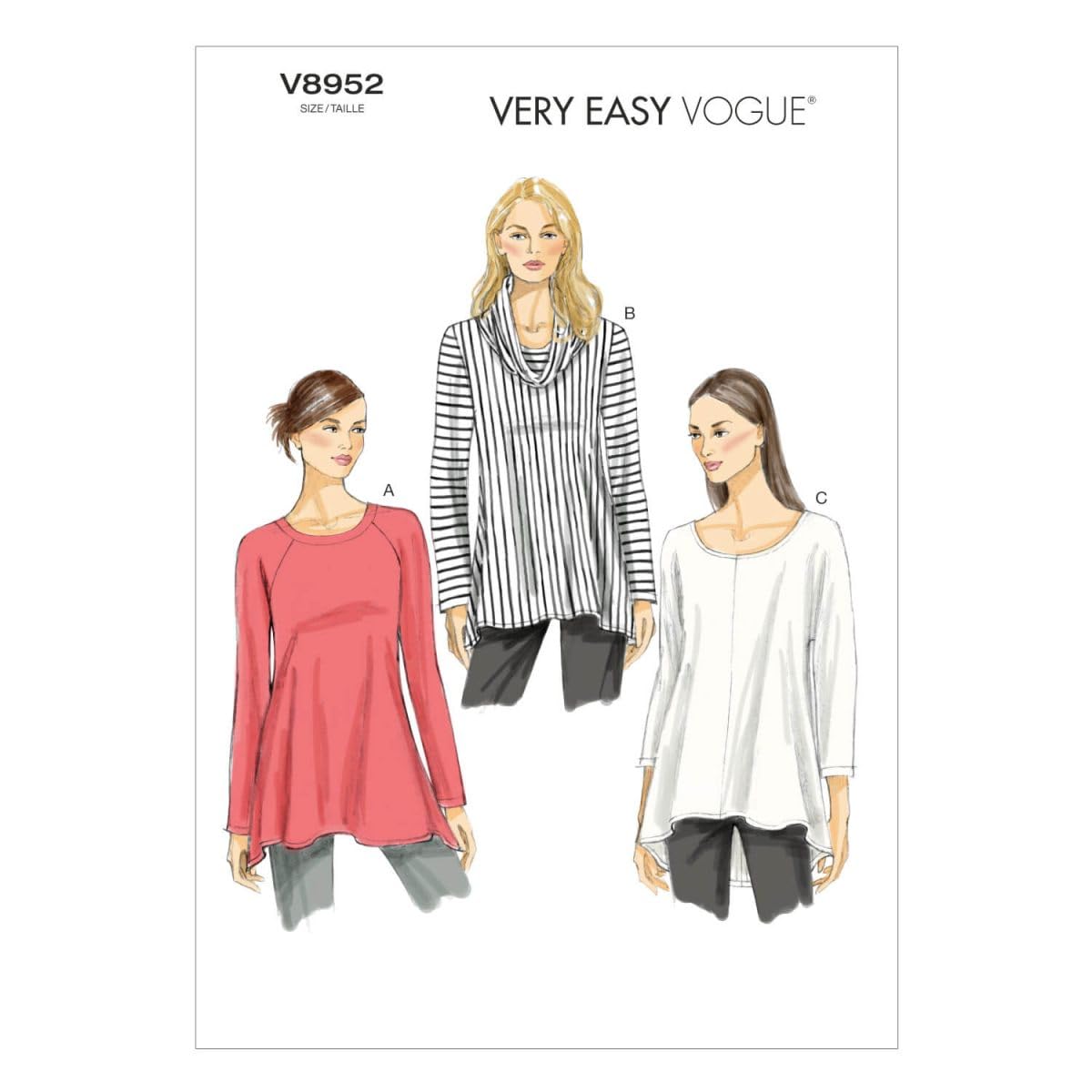 Vogue Patterns Sewing Pattern, Paper, Multicoloured, Y (XSM-SML-MED)