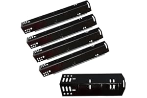 FIRXZYMZ Grill Heat Plate Replacement for Dyna-Glo 5 Burner DGH474CRP DGH483CRP DGH485CRP, Dyna-Glo 4 Burner DGH450CRP Grills, Porcelain Steel Heat Plate, 5 Pack