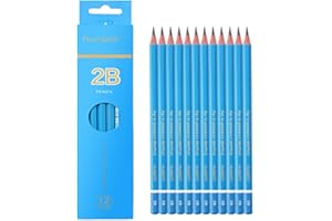 HAIHAOMUM Sketch Pencils for Drawing 2B, 12pcs Professional Art Drawing Pencils for Shading, Sketching & Doodling | Graphite Pencil for Artists & Beginners