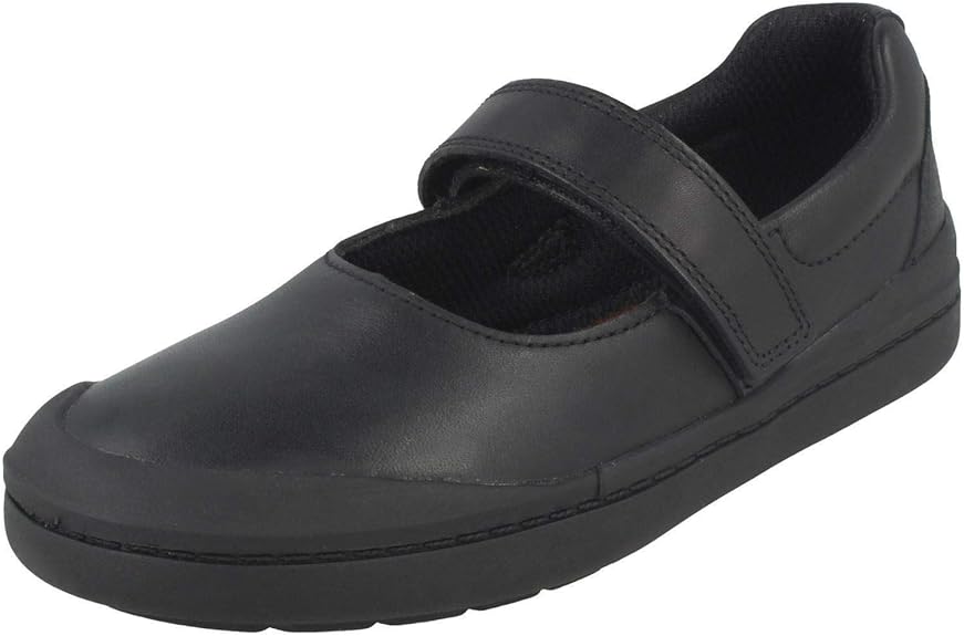 Clarks Rock Spark Toddler Leather Shoes in Black Wide Fit Size Amazon
