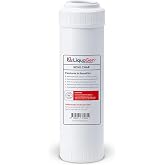 LiquaGen Bone Char Water Filter Replacement Cartridge &ndash; Helps Reduce Fluoride &ndash; Universal Refillable Filter for Whole House &amp; Drinking Water &ndash; 2.5x10, 2.5x20, 4.5x10, 4.5x20 (1, 2.5" x 10")