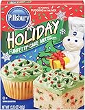 Pillsbury Funfetti Holiday Cake Mix With Candy Bits, 15.25 Ounce (Pack of 12)