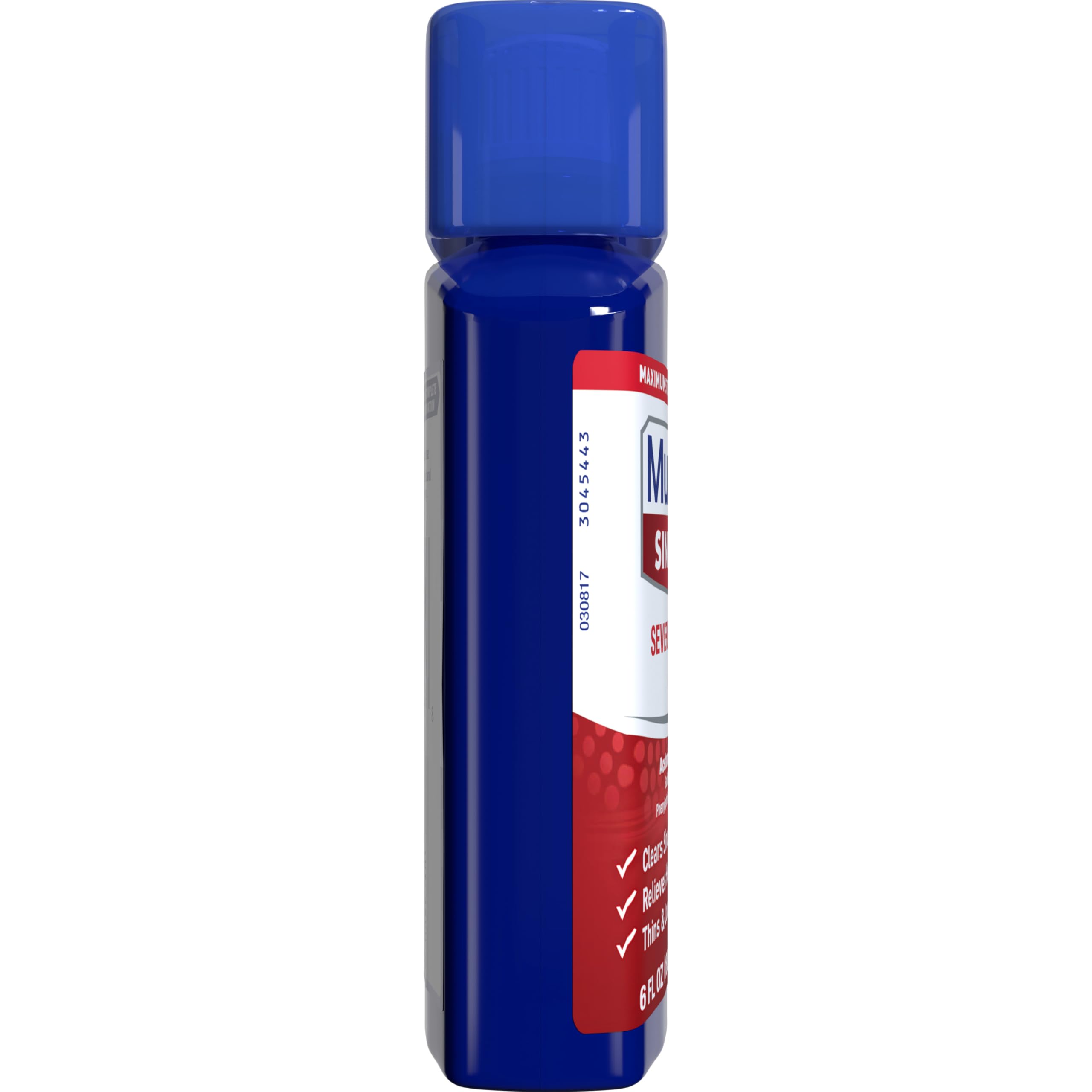 Mucinex Severe Congestion & Pain Relief, Sinus-Max Max Strength, 6oz Clears Sinus & Nasal Congestion, Relieves Headache & Fever, Thins & Loosens Mucus