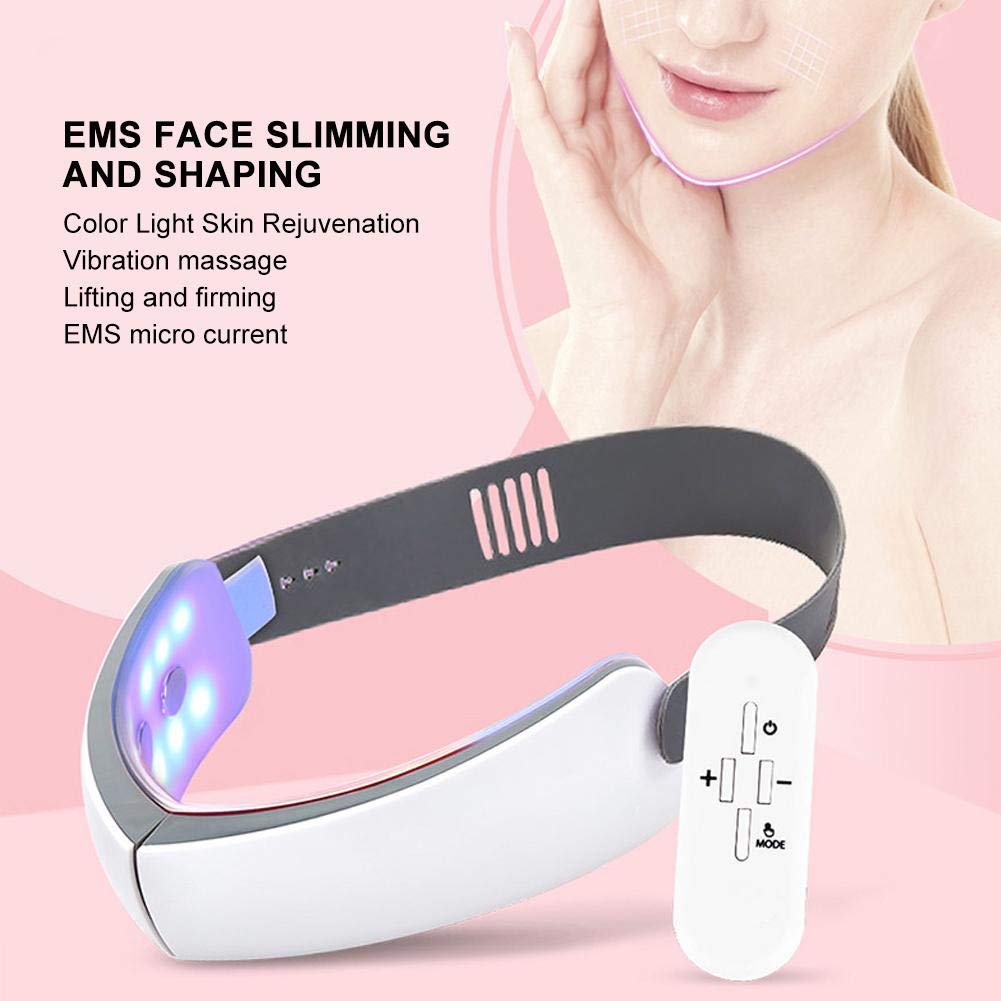 Electric V-Face Shaping Massager - Intelligent Face-Lifting Instrument - Electric Face Slimming Machine - LED Light Mask Instrument for Tightening Skin and Anti-aging: Beauty