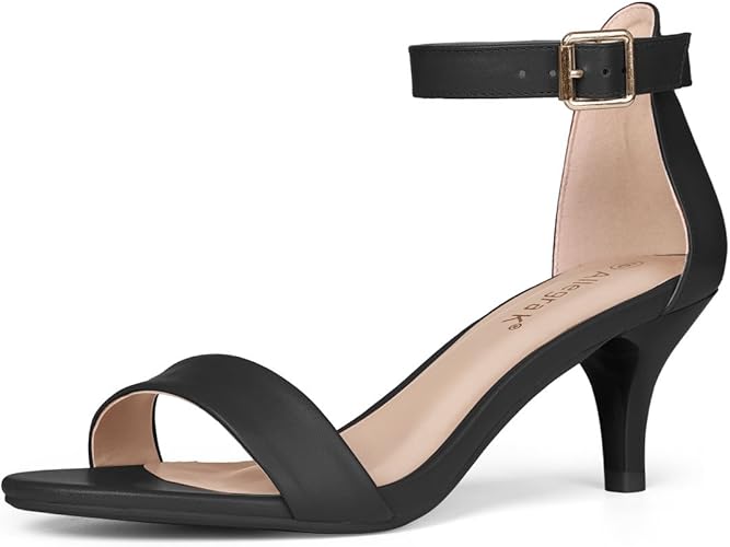 Kitten heel sandals with ankle strap Clearance