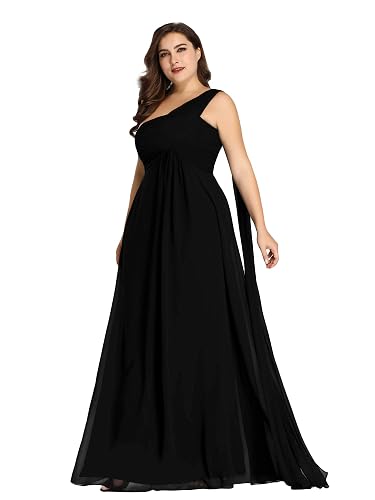 Ever-Pretty Plus Womens Chiffon Plus Size Long Maxi Plus Size Summer Dresses  for Women Black US20 in Kenya