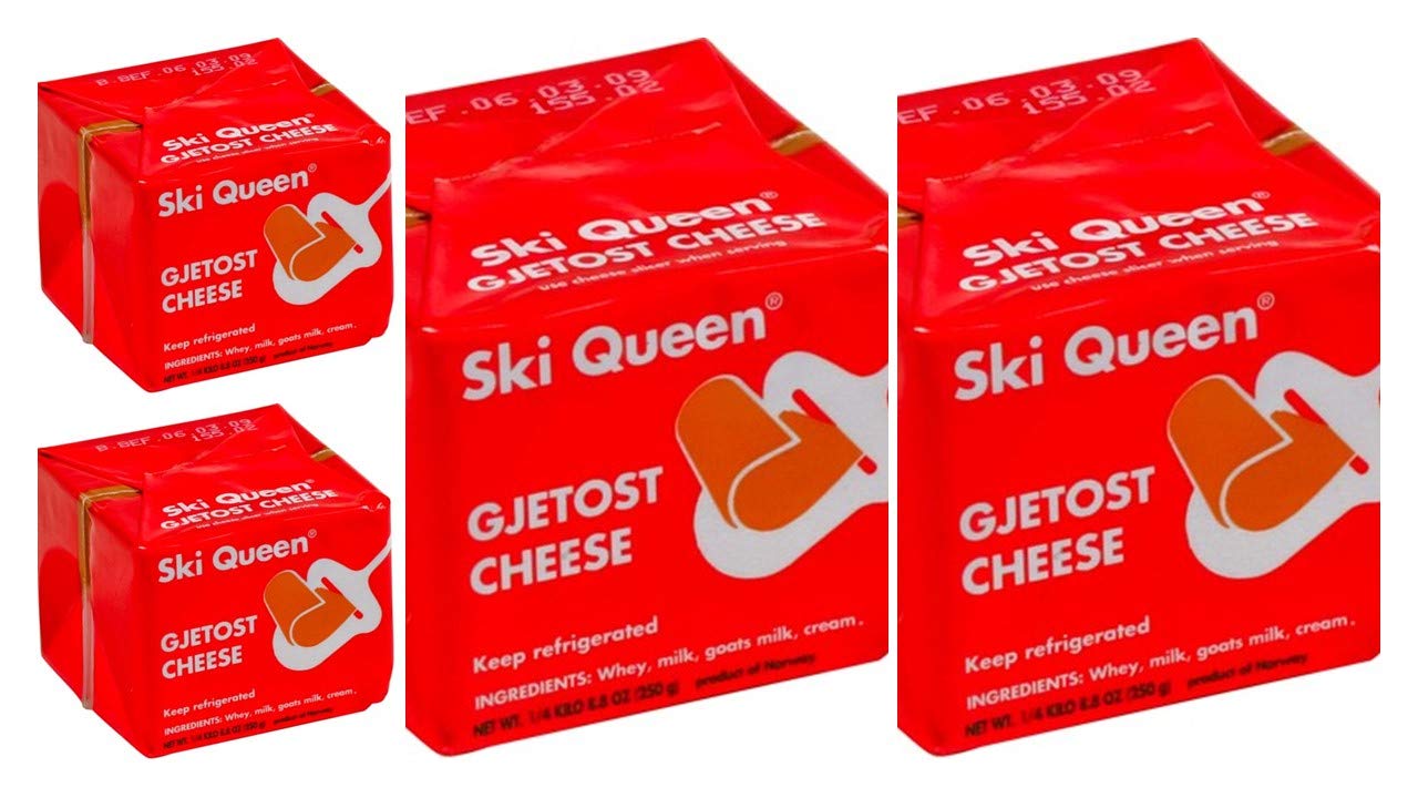 Ski Queen Gjetost Original Goat Cheese 8.8 ounces 4 pack