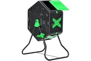 SQUEEZE master Light Weight Tumbling Compost Bin-Single Chamber Compost Tumbler 18.5 Gallon/70L