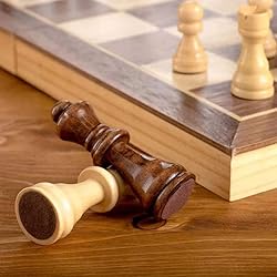 15'' Magnetic Wooden Chess Set Folding
