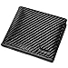 True Carbon Fiber Slim Genuine Leather Wallet (Short, Black)