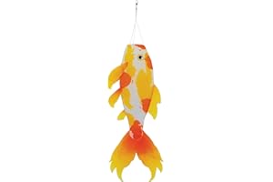 In the Breeze 5155 — Yellow Koi 30-inch Fish Windsock-Realistic Fishsock