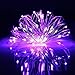 LXS Battery Operated Fairy Lights 10 Sets of 2M /20 LED,Amazingly Bright - Ultra-Thin Flexible Easy to Wrap Silver Wire for Halloween Christmas Wedding Party,Fairy Light Effect(10PCS-Purple)