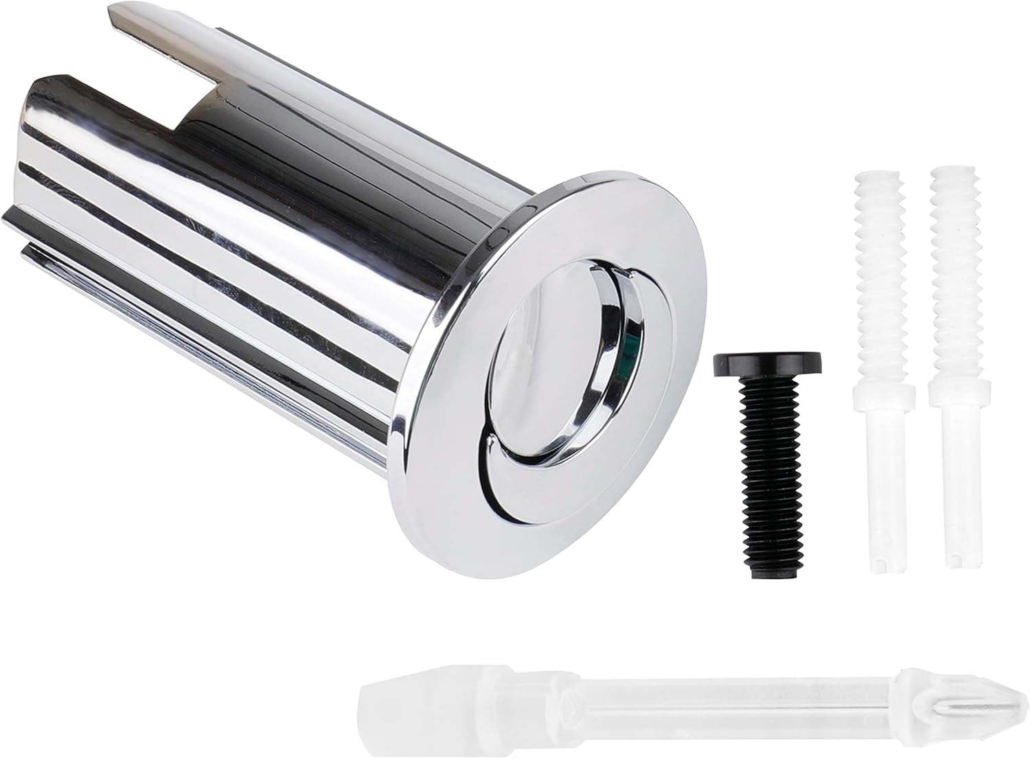 Dual Flush Valve Replacement Button Fit for Roca Toilet, Toilet Push Button Dual Push Flushing Button Toilet Water Tank Button Compatible with Roca AH0002000R โ Double Button Long