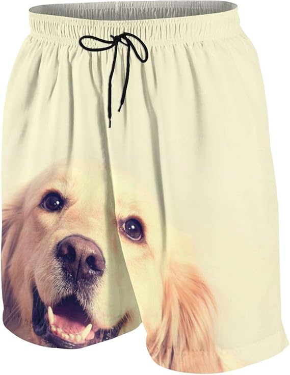Amazon Co Jp 水着 メンズ おしゃれ サーフパンツ かわいいゴールデンレトリバー犬 海パン 人気 スイムパンツ 短パン ビーチパンツ サーフトランクス 水陸両用 旅行 速乾 服 ファッション小物