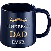 Miicol Funny Coffee Mug 16 oz, Deep Blue Coffee Cup, Large Ceramic Tea Mug, Gift Idea for Men, Dad, Tea Cup, Unique Gift for Birthday, Christmas, Father's Day
