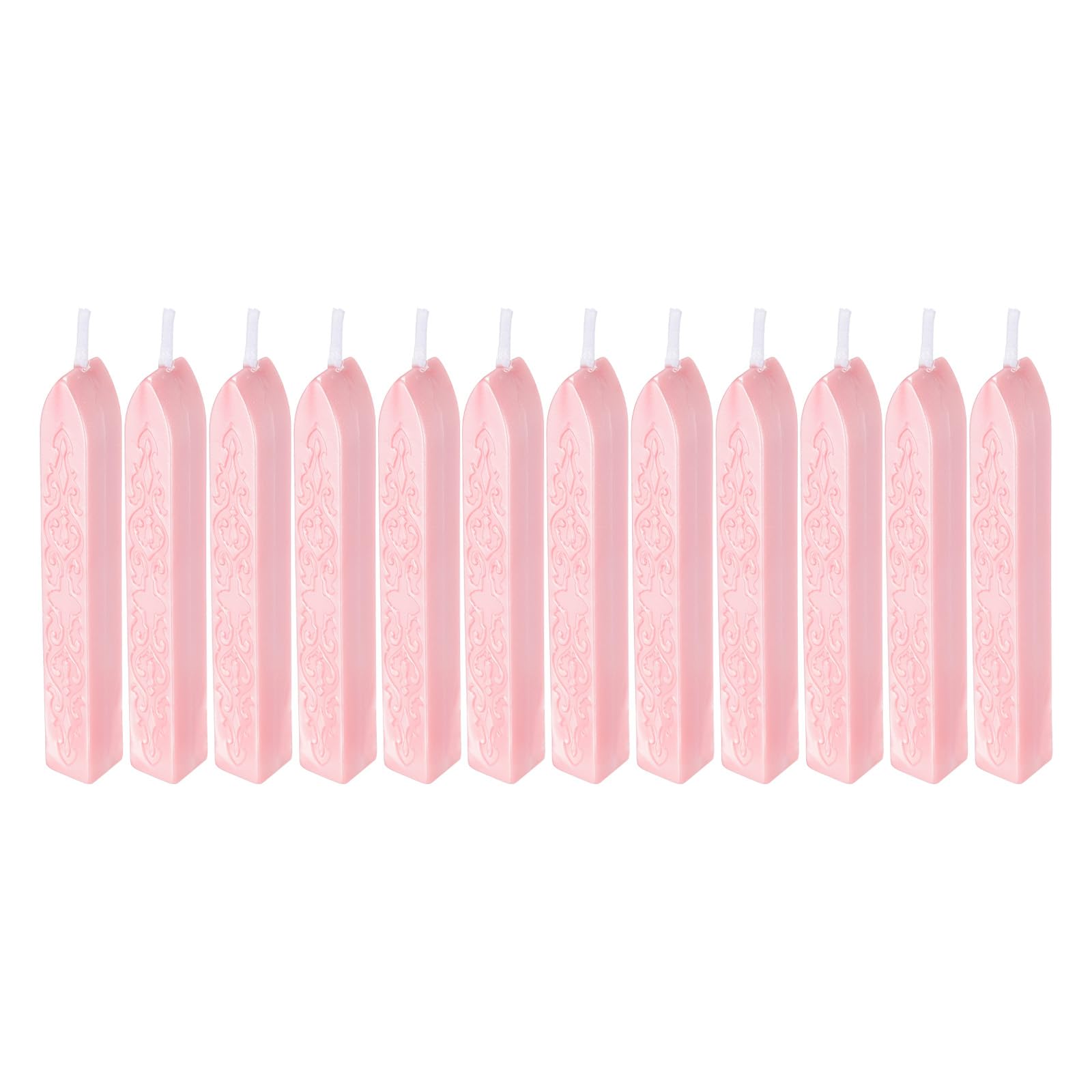 PATIKIL Wax Seal Sticks, 12 Pack Sealing Wax Sticks Sealer for Stamp Seals Letter Wedding Invitation Envelope Craft, Pink