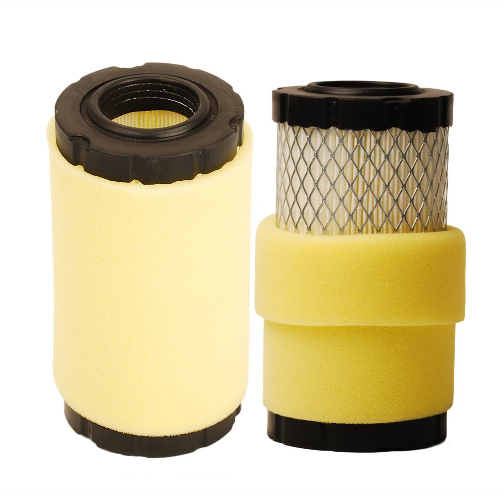 HIFROM Air Filter + Pre Filter Compatible with 793569 John Deere GY21055 MIU11511 Rotary 12673 Stens 100-929,Lawn Mower Air Filter