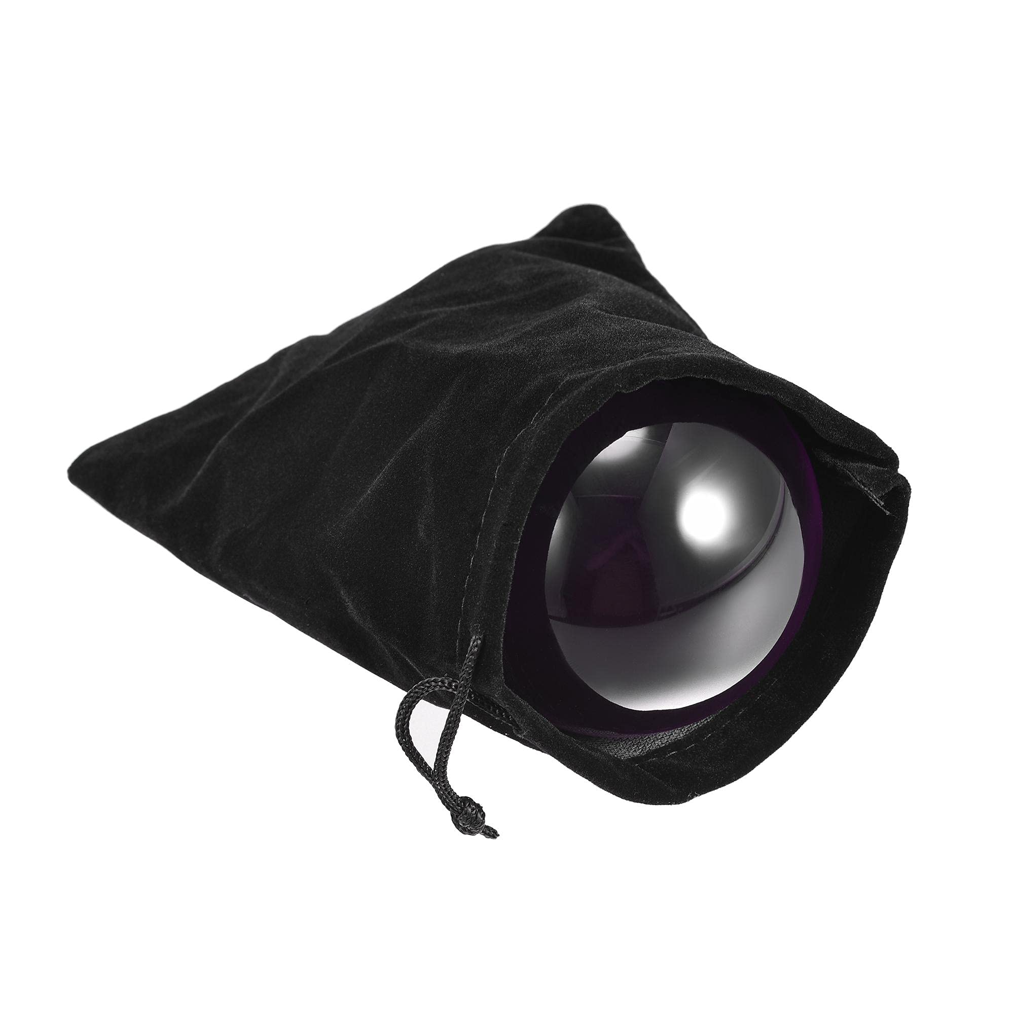 uxcell Purple Acrylic Contact Juggling Ball 3-1/8 Inch(80mm) with Ball Bag