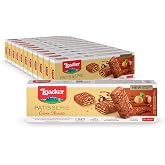 Loacker Patisserie Cr&egrave;me Noisette, Hazelnut Filled Wafer Biscuits, 12-Pack