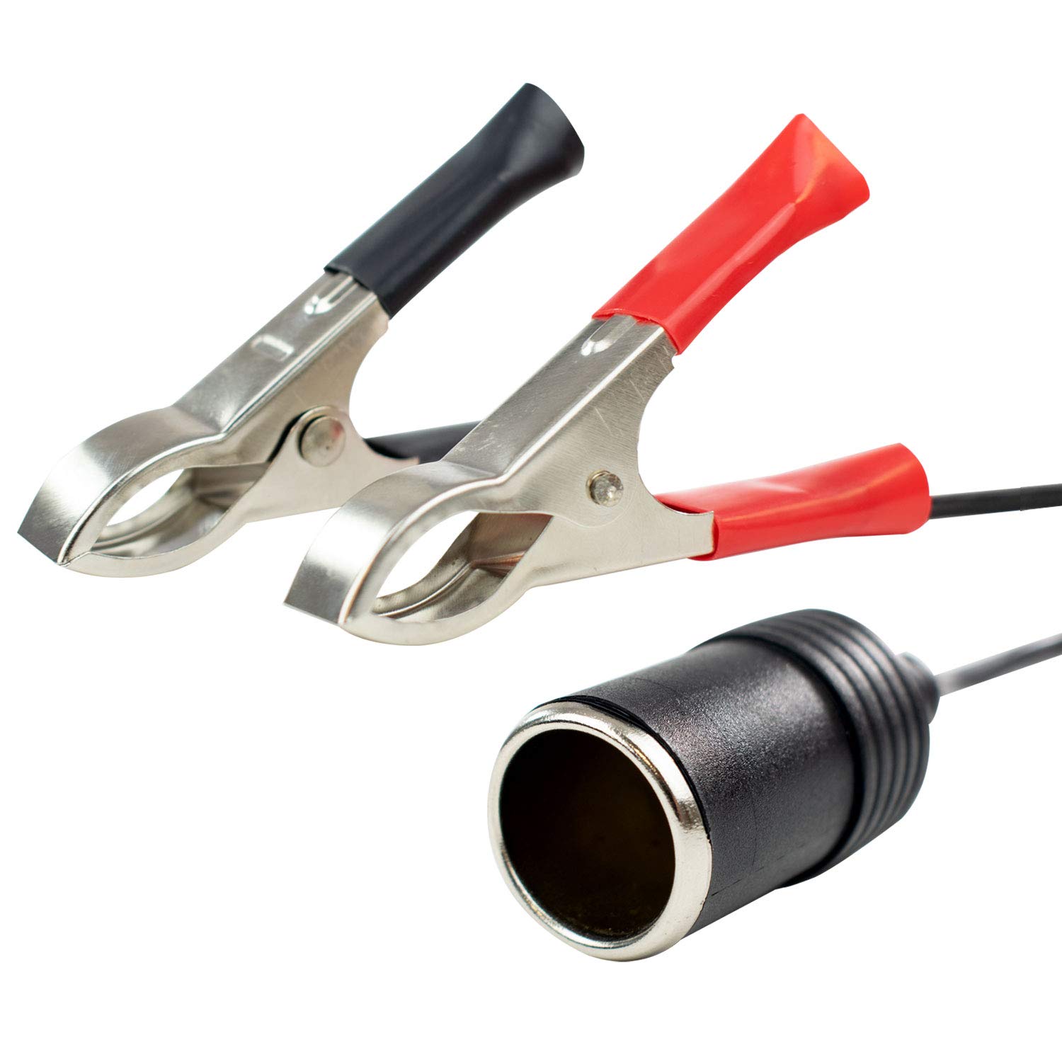 TRIXES Car Battery Clipon Cigarette Lighter Socket Adaptor 12v