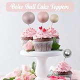 LARDUX 45 PCS Nude Ball Cake Toppers - Mini Balloon Cupcake Insert DIY view 5