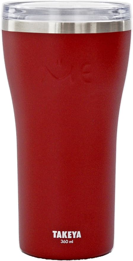 Amazon 保温 保冷 ミータンブラー レッド 360ml 透明フタ付き ステンレス タンブラー キッチン用品 オンライン通販