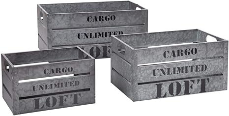 Caja de jaula de plata x 3: Amazon.es: Hogar