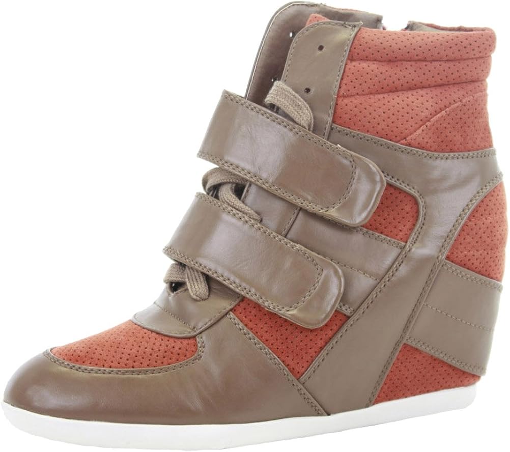 tan platform sneakers