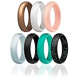 ROQ Silicone Rubber Wedding Ring for Women, Dome