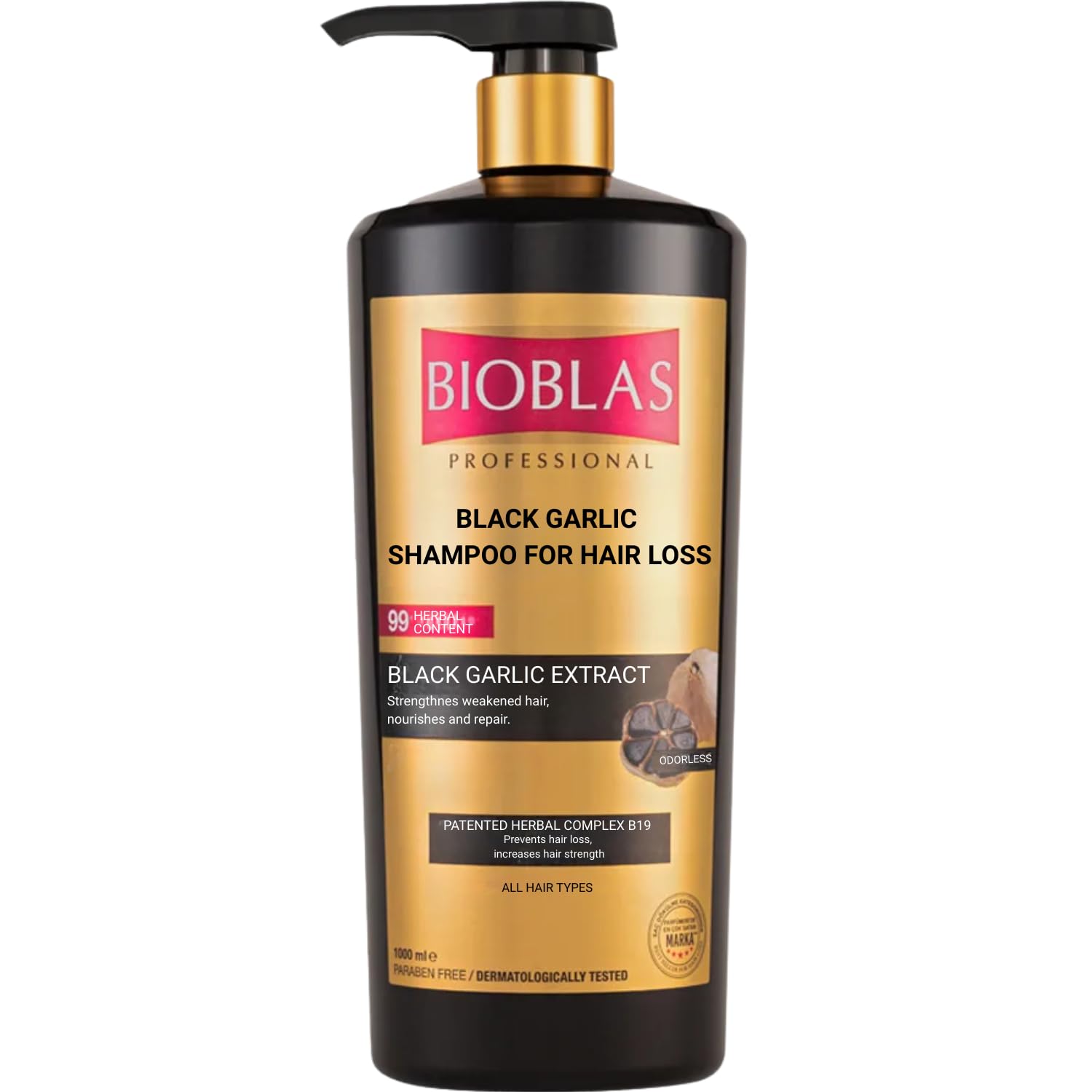 Bioblas Anti Hair Loss Black Garlic Shampoo 1000ML