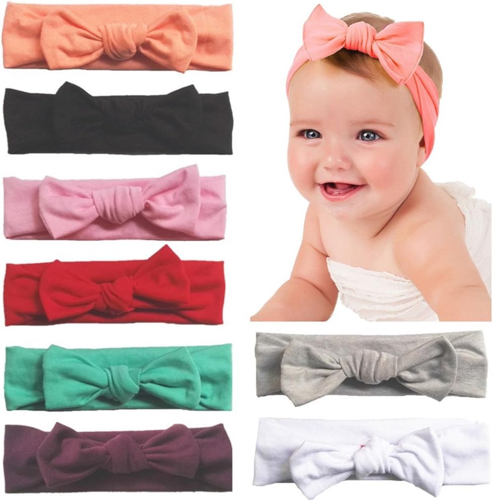 Baby Headbands Turban Knotted, Girl's Hairbands for Newborn,Toddler and Childrens