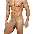 Casey Kevin Men's Thongs Underwear Sexy Lace G-String Bulge Pouch Breathable Panties