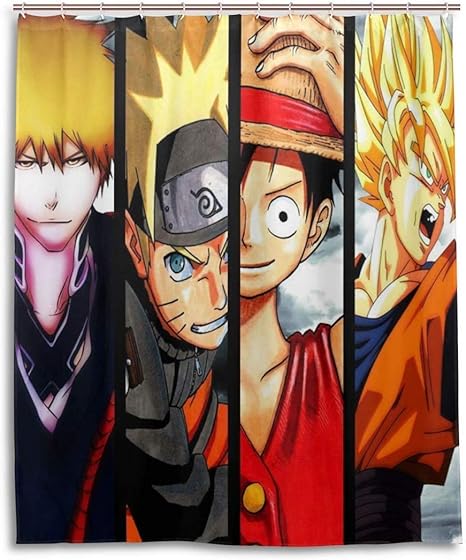 Amazon Com Dressyourhome Inc Personalized Custom Shower Curtain One Piece Naruto Shower Curtain 60 W X 72 L Inches Home Kitchen