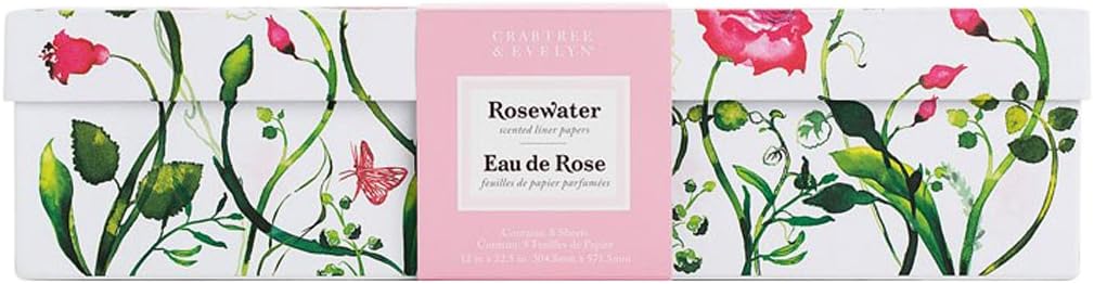 Crabtree Evelyn Rosewater Rosewater Drawer Liner 8 Sheets