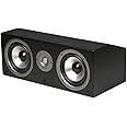 Polk Audio CS1 Series II Center Channel Speaker | Unique Design | Stand Alone or a Complement to Monitor 40, 60, and 70 Speakers | Detachable Grille | Black