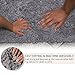 Luxe Bathroom Mat - Shower Rug - Non Slip Bath Pad - Soft, Microfiber & Super Absorbent - Alfombras para Baños (1, Dark Gray)