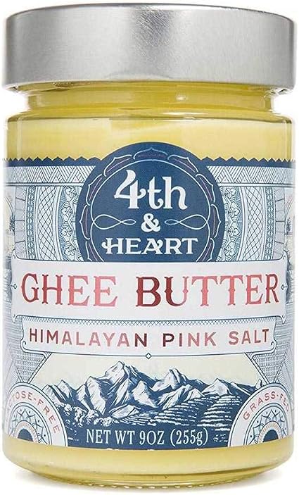 4Th & Heart Grass-Fed Ghee Butter, Himalayan Pink Salt, 9 Ounce (861555000125)