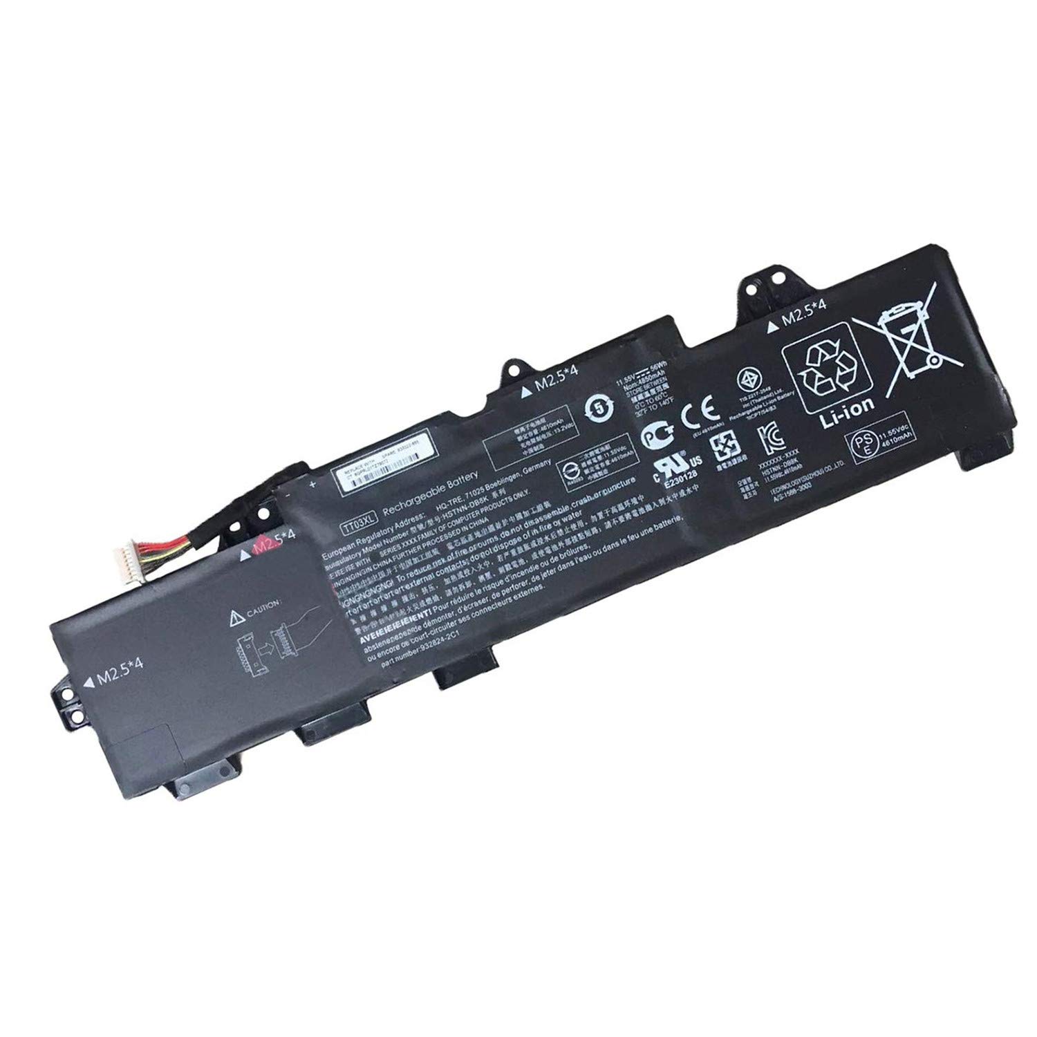 TT03XL 932824-2C1 933322-855 932824-421 HSTNN-LB8H HSTNN-DB8K Laptop Battery Replacement for HP EliteBook 850 G5 850 G6 ZBook 15U G5 15U G6 Series Notebook (11.55V 56Wh 4850mAh)