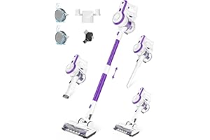 Micol Cordless Vacuum Cleaner, Household Stick Vacuum, 2 Modes of Powerful Suction, up to 38 Mins Runtime, Removable Battery, Lightweight Vacuum Cleaner for Home Hard Floor Car Pet Hair