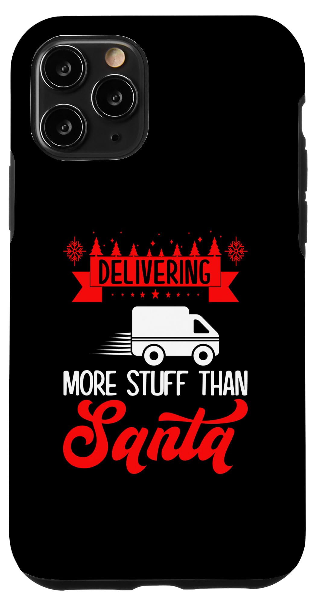 iPhone 11 Pro Postal Worker Santa Funny Christmas Design Case