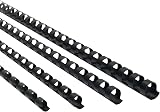 Rayson Mixed Size Binding Combs 6/8/10/12mm Pack of 100 Black A4 view 1