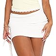 EG CHRIS G Women's Black Mini Skirt Sex Mid-Waist Elastic Bodycon Short Y2k Mini Skirts
