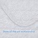 Zenssia Organic Cotton Baby Blanket Warm, Breathable and Super Soft Quilted Toddler Blanket for Boys and Girls - Thermal Crib Blanket Thick and Light Weight 39x39 Inches Large -Gray