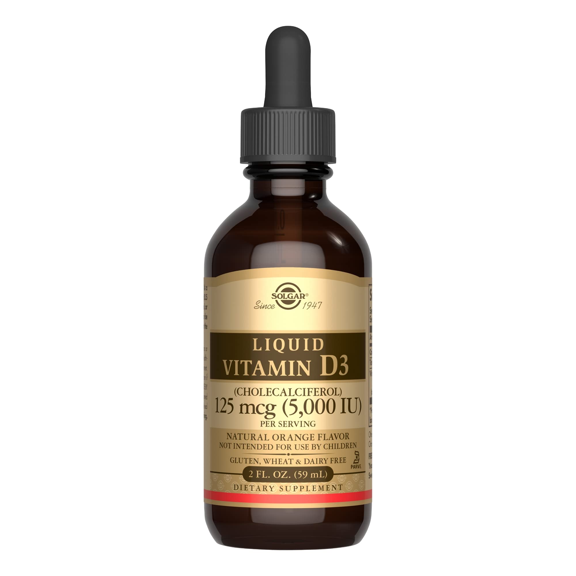 Liquid Vitamin D3 125 mcg (Natural Orange)